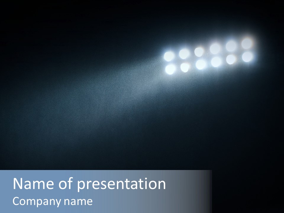 Hockey Power Relaxation PowerPoint Template