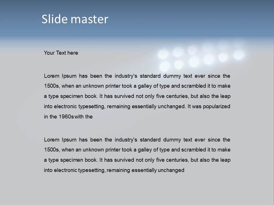 Hockey Power Relaxation PowerPoint Template