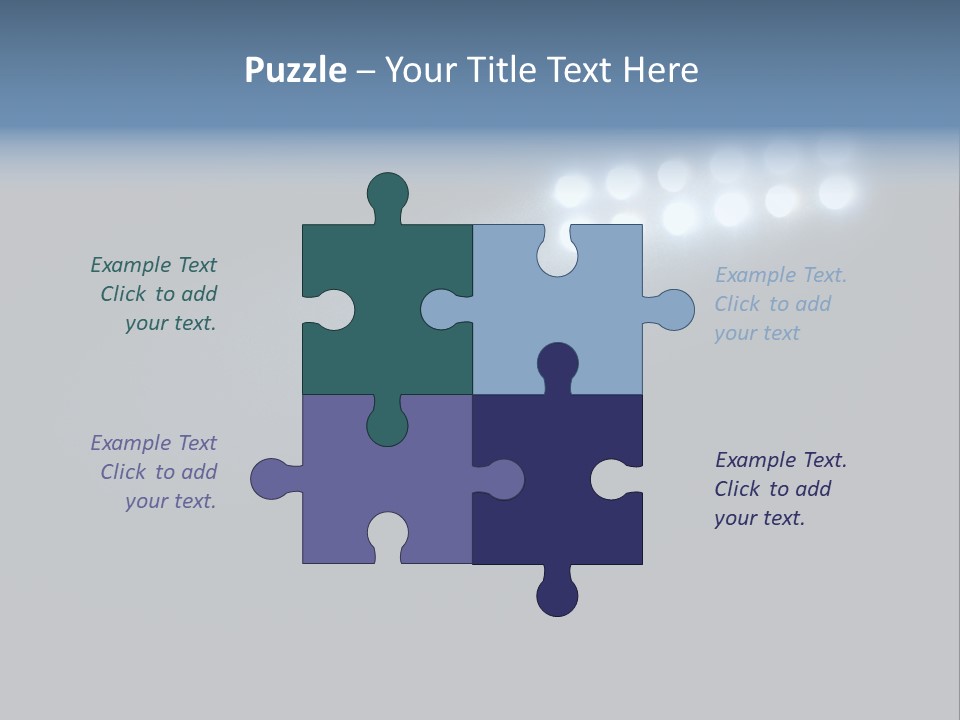 Hockey Power Relaxation PowerPoint Template