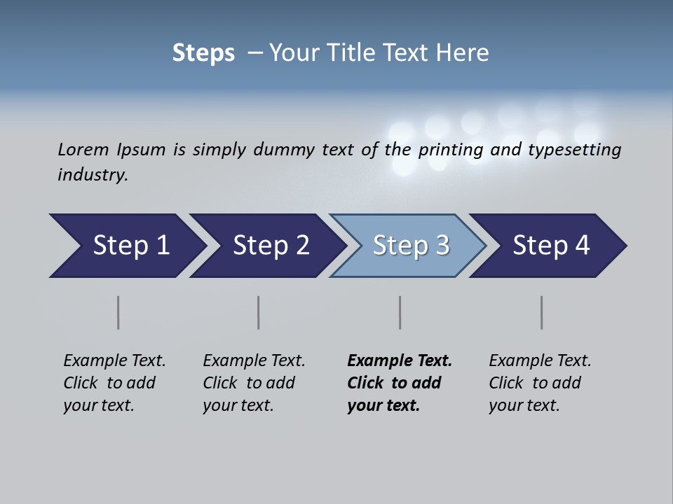 Hockey Power Relaxation PowerPoint Template