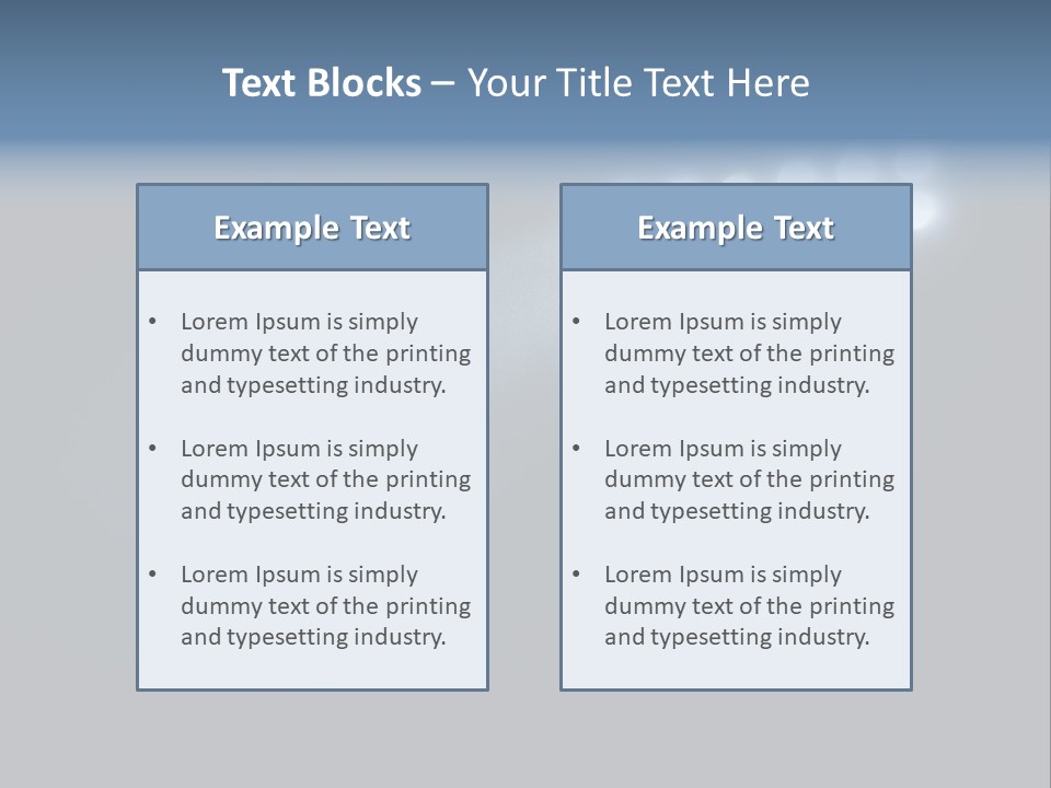 Hockey Power Relaxation PowerPoint Template