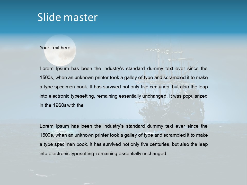 Marine Dark Ghost PowerPoint Template