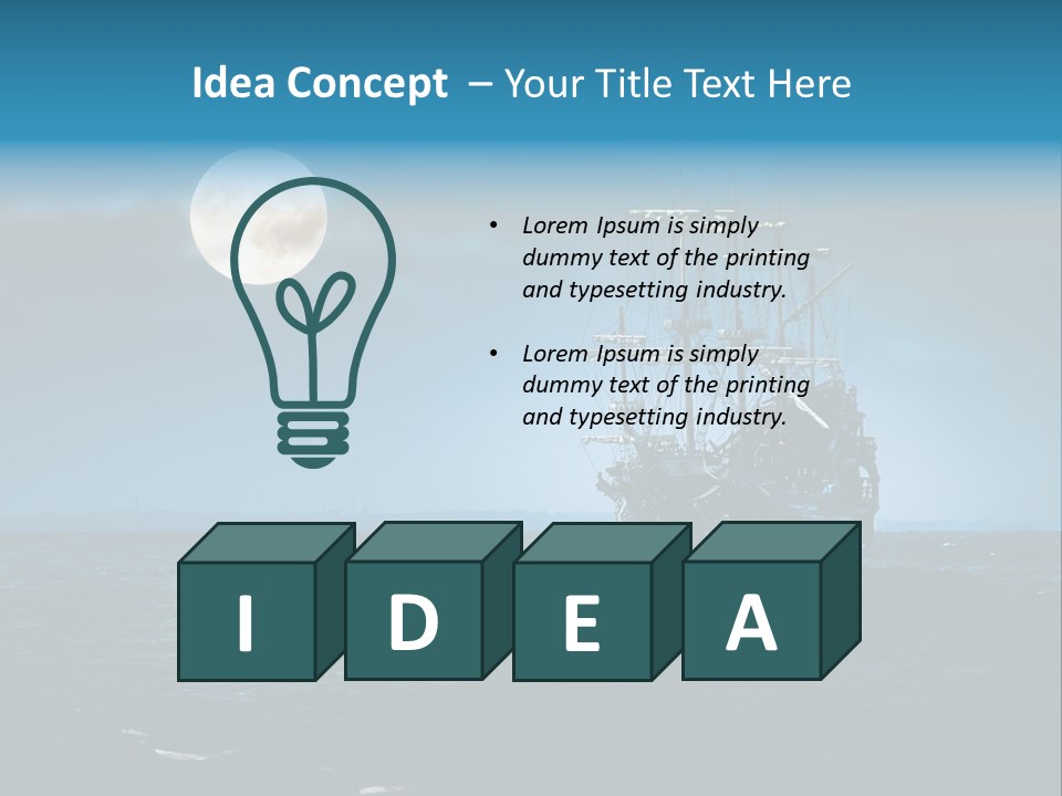 Marine Dark Ghost PowerPoint Template