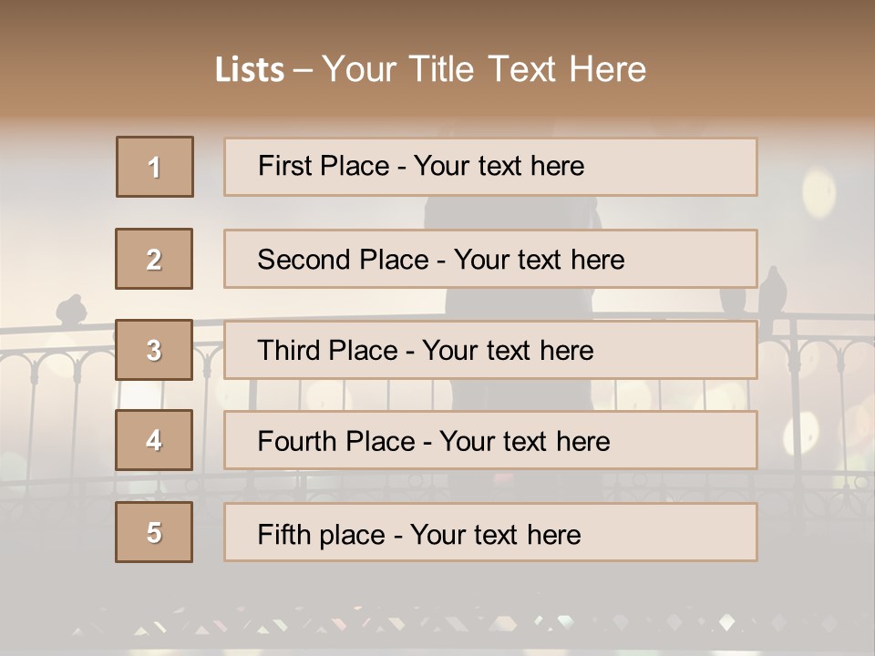 City Young Autumnal PowerPoint Template