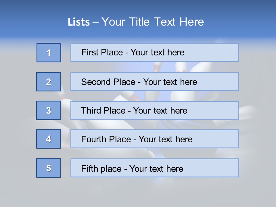 Competition Recreational Ten PowerPoint Template