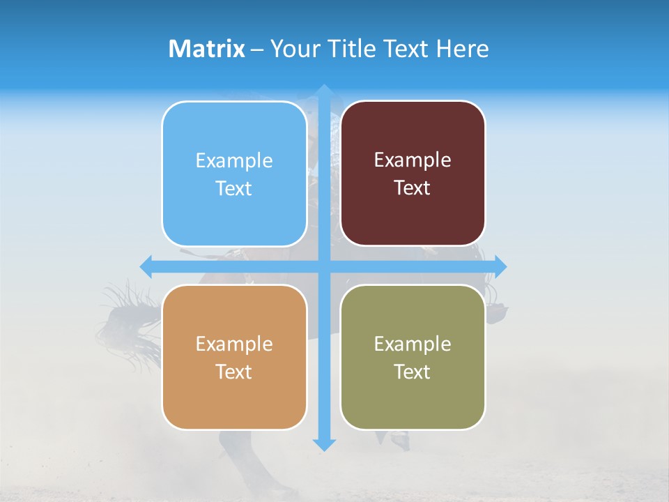 Horse Male Action PowerPoint Template