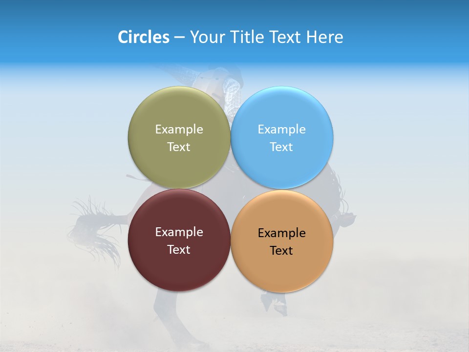 Horse Male Action PowerPoint Template