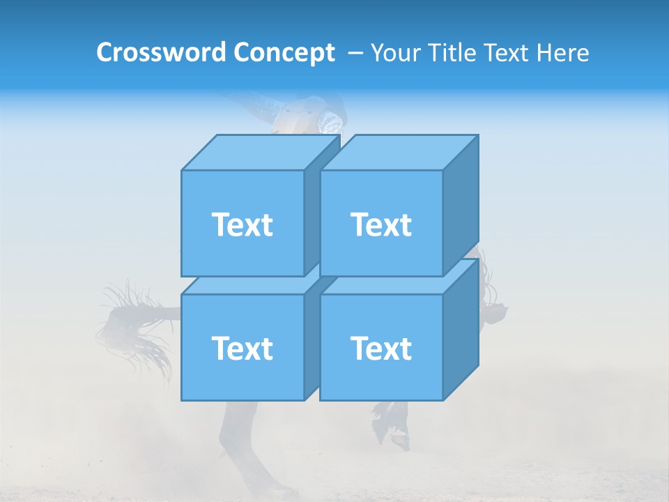 Horse Male Action PowerPoint Template