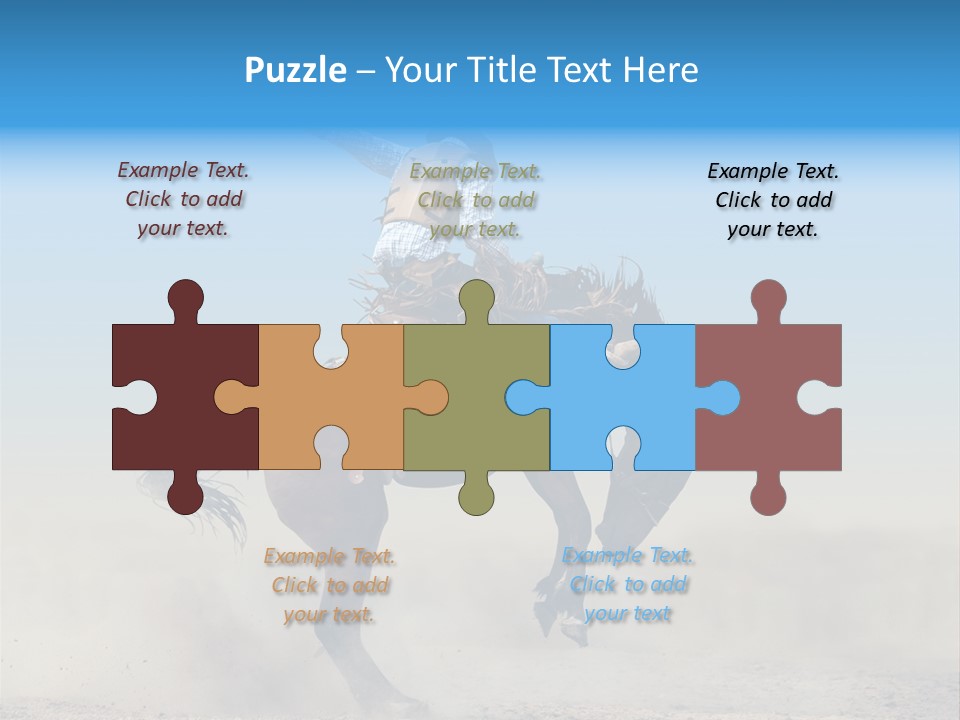 Horse Male Action PowerPoint Template