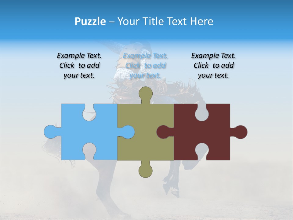 Horse Male Action PowerPoint Template