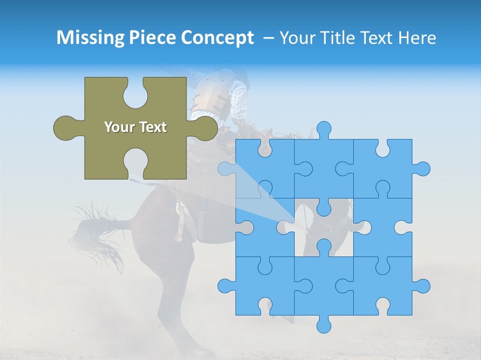 Horse Male Action PowerPoint Template