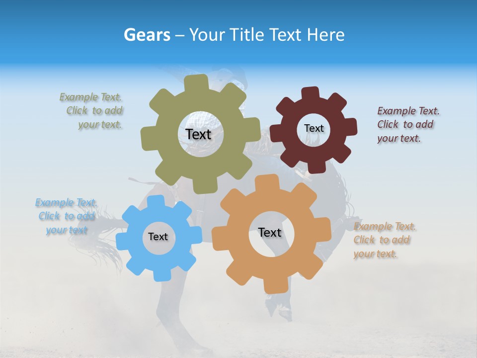 Horse Male Action PowerPoint Template