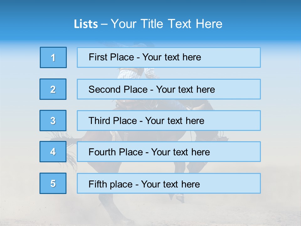 Horse Male Action PowerPoint Template