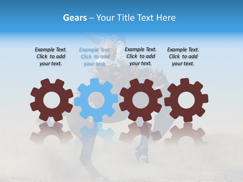 Horse Male Action PowerPoint Template