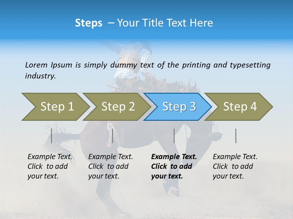 Horse Male Action PowerPoint Template