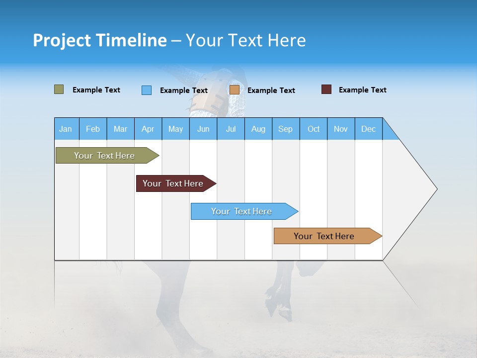 Horse Male Action PowerPoint Template