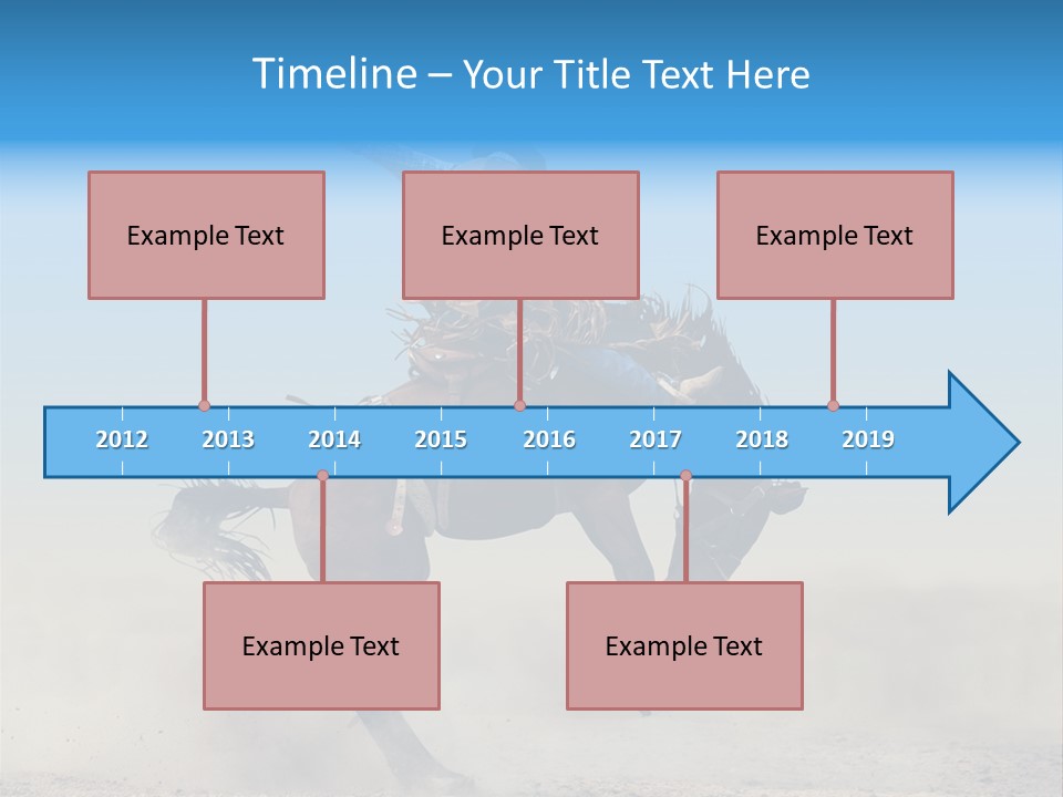 Horse Male Action PowerPoint Template