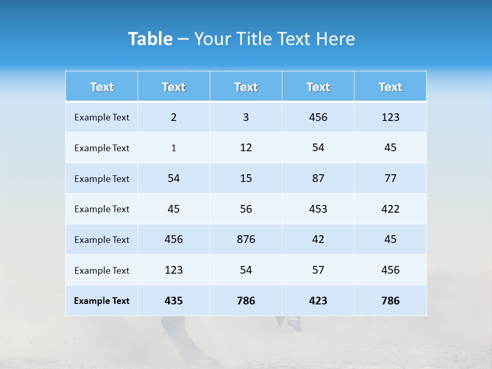 Horse Male Action PowerPoint Template