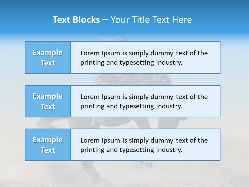 Horse Male Action PowerPoint Template