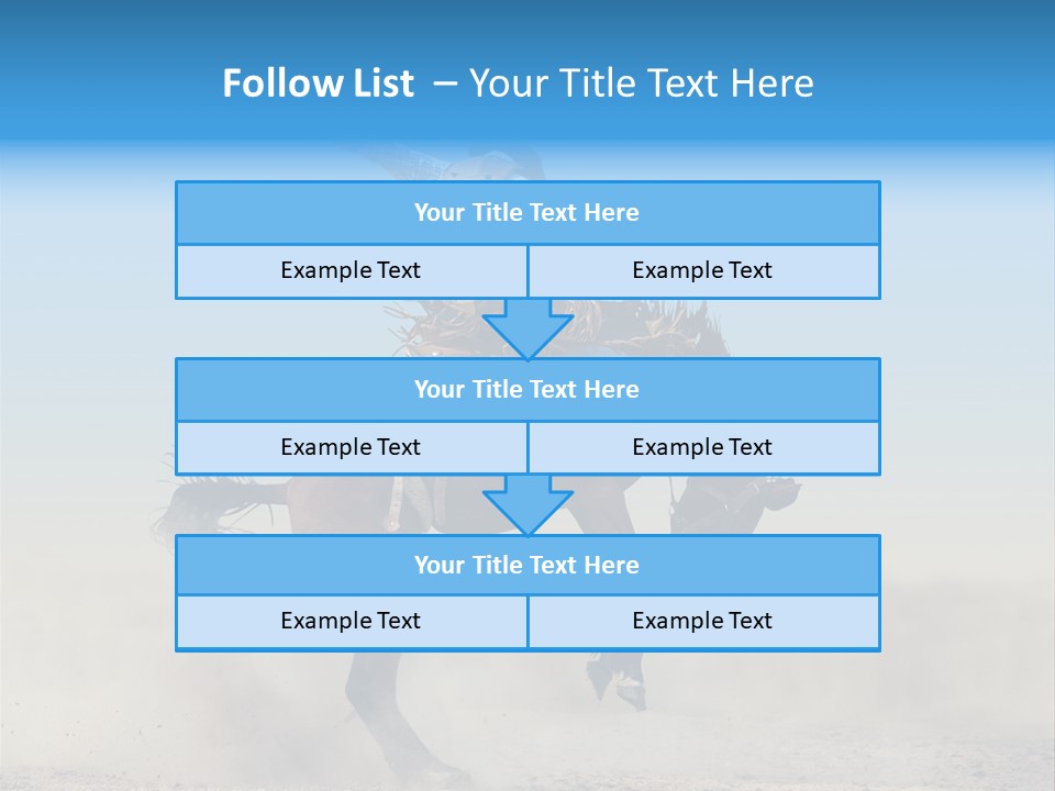 Horse Male Action PowerPoint Template