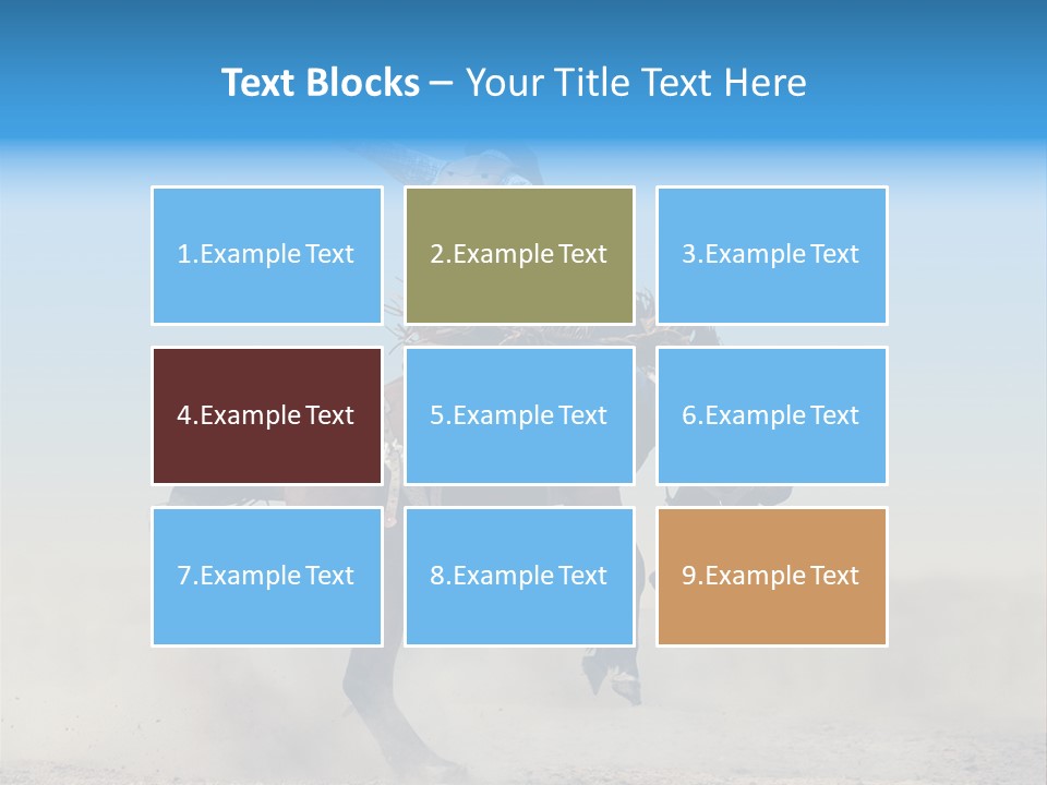 Horse Male Action PowerPoint Template