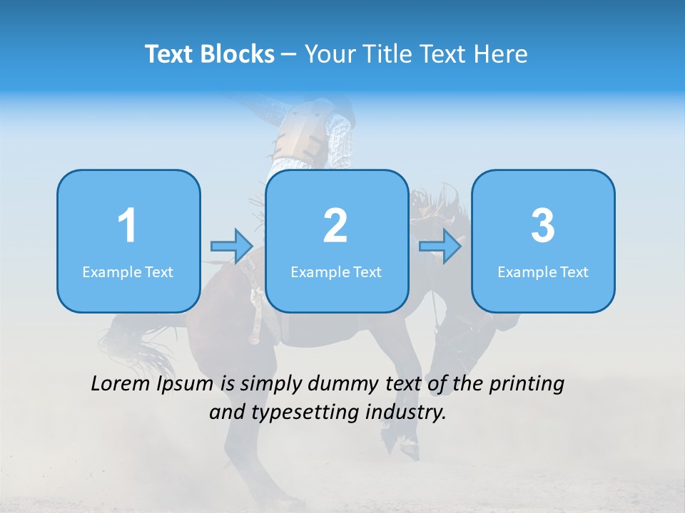 Horse Male Action PowerPoint Template