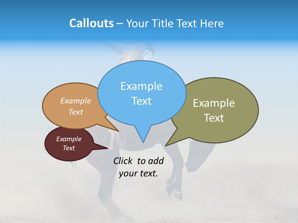 Horse Male Action PowerPoint Template