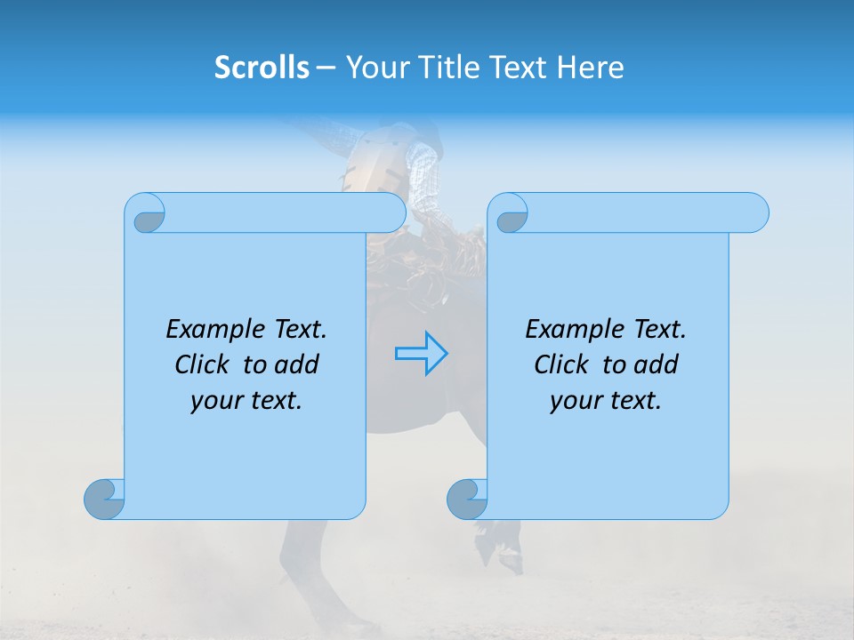 Horse Male Action PowerPoint Template
