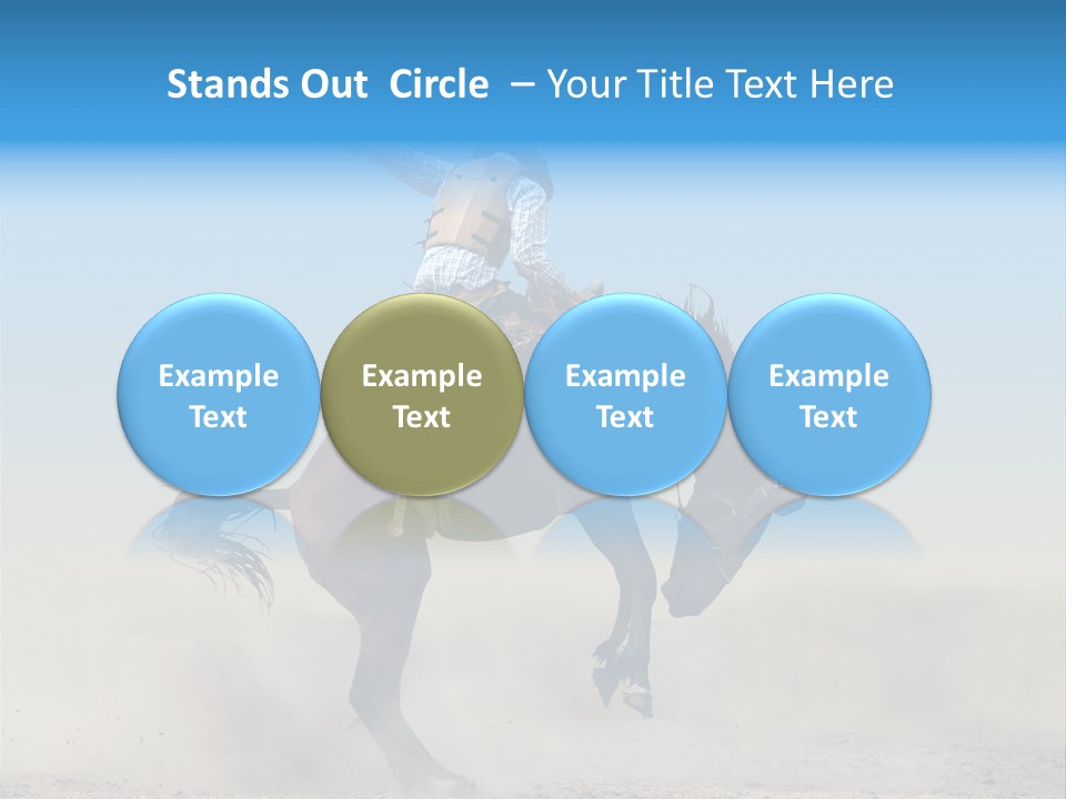 Horse Male Action PowerPoint Template
