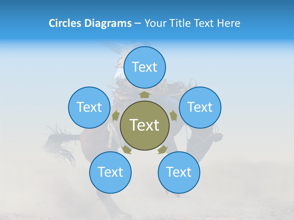 Horse Male Action PowerPoint Template