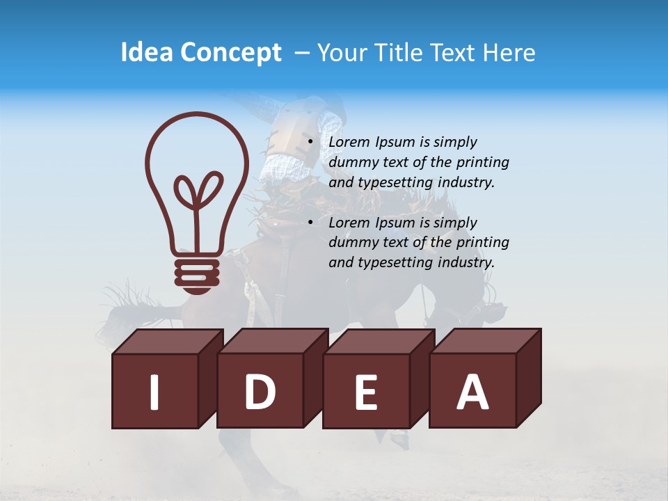 Horse Male Action PowerPoint Template