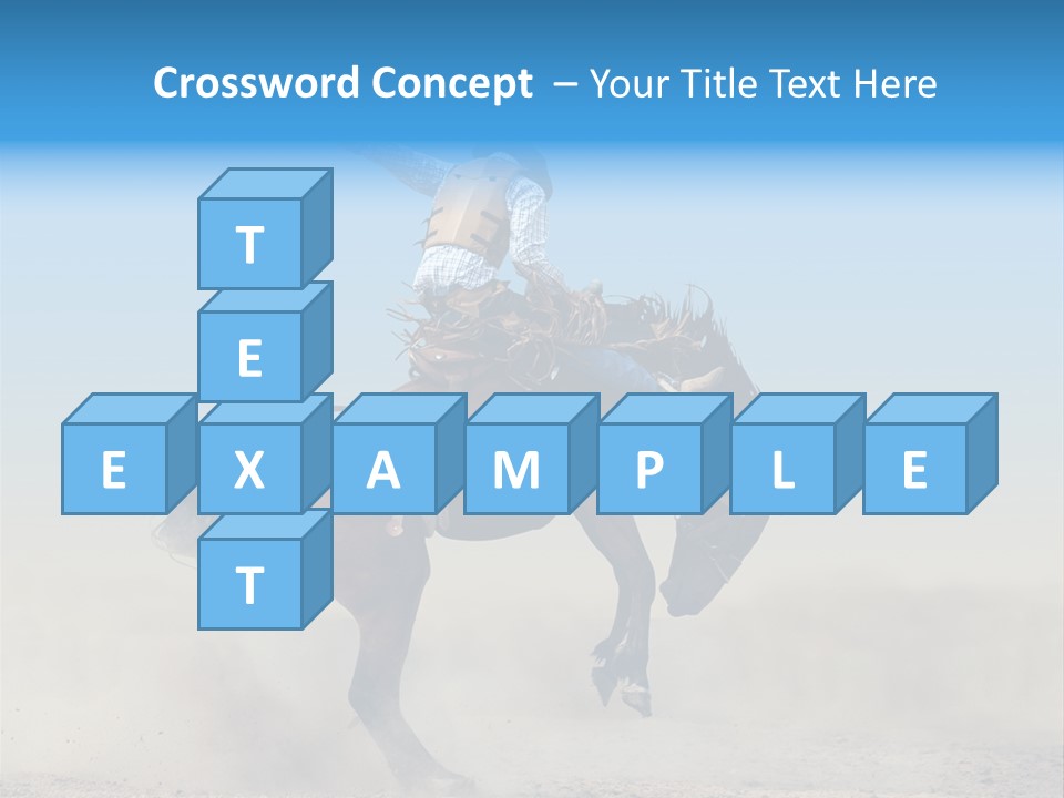 Horse Male Action PowerPoint Template