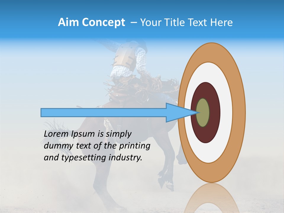 Horse Male Action PowerPoint Template