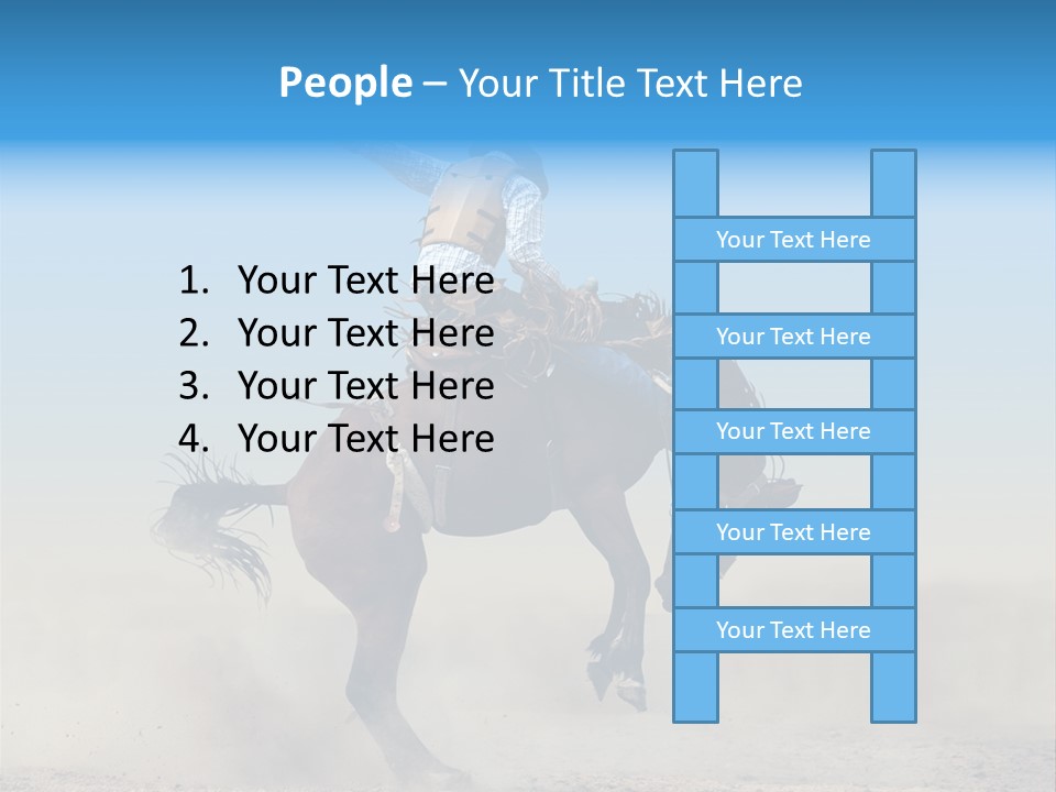 Horse Male Action PowerPoint Template