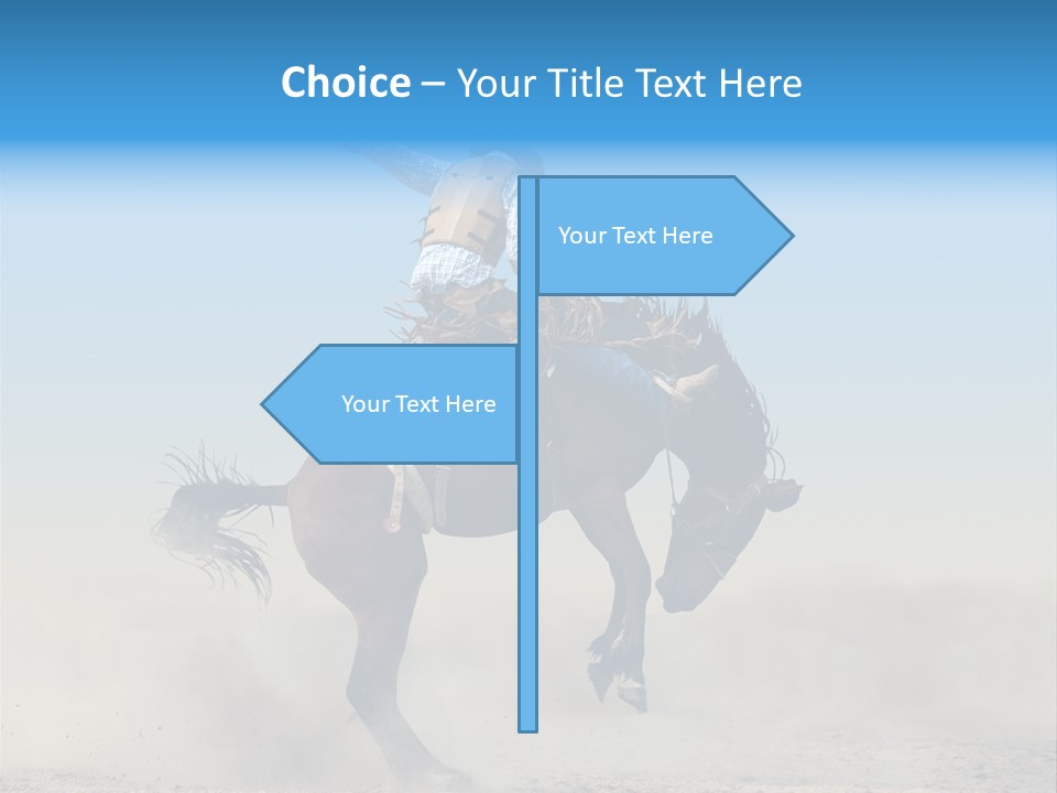 Horse Male Action PowerPoint Template