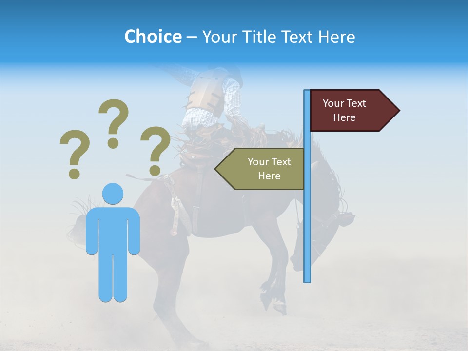 Horse Male Action PowerPoint Template