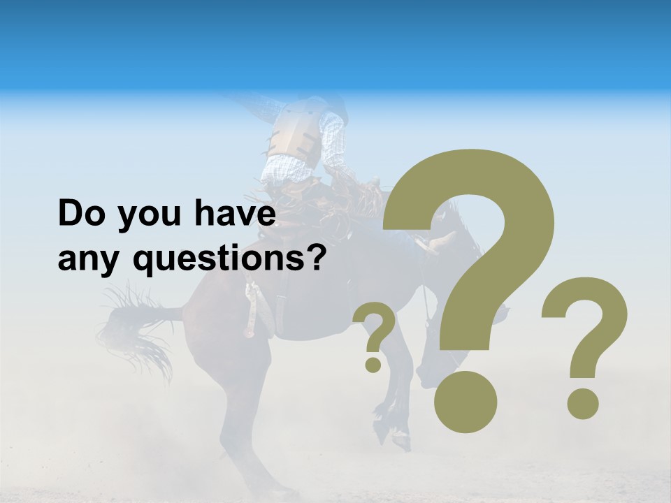 Horse Male Action PowerPoint Template