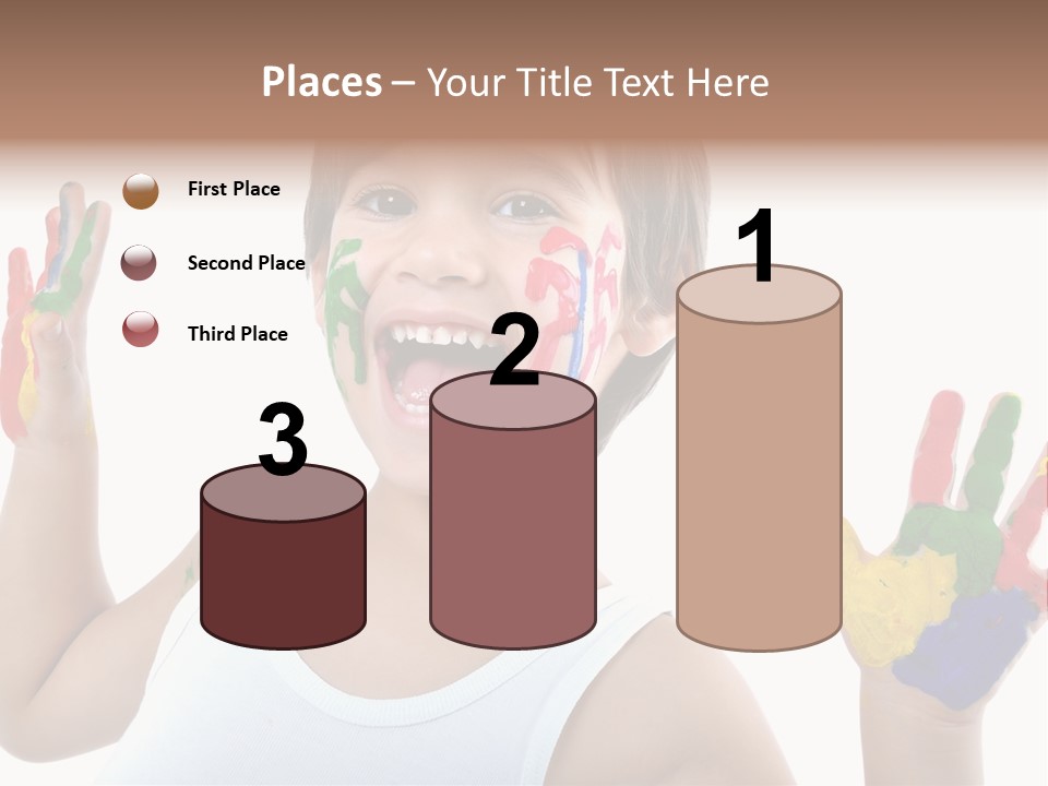 Isolated Hands Colorful PowerPoint Template