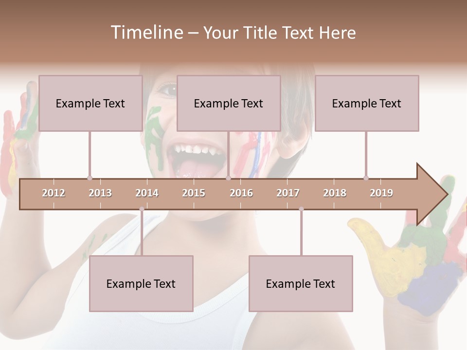 Isolated Hands Colorful PowerPoint Template