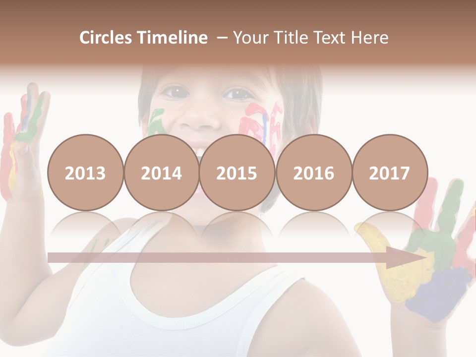 Isolated Hands Colorful PowerPoint Template