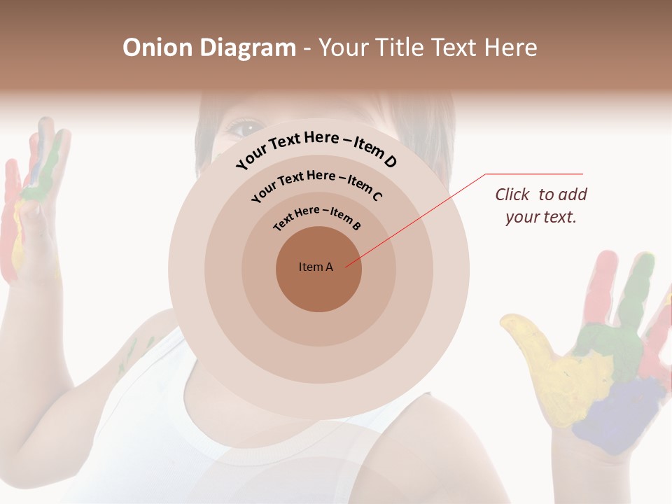 Isolated Hands Colorful PowerPoint Template