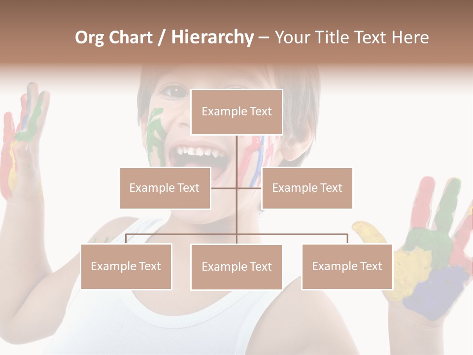 Isolated Hands Colorful PowerPoint Template