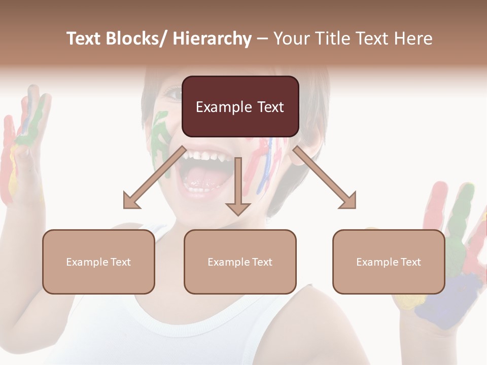 Isolated Hands Colorful PowerPoint Template