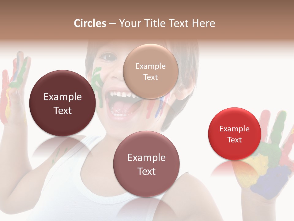 Isolated Hands Colorful PowerPoint Template