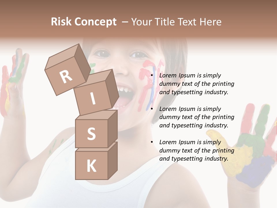 Isolated Hands Colorful PowerPoint Template