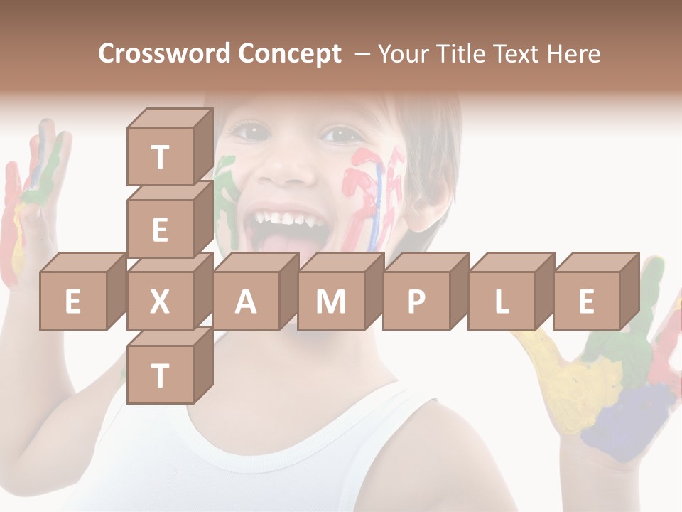 Isolated Hands Colorful PowerPoint Template