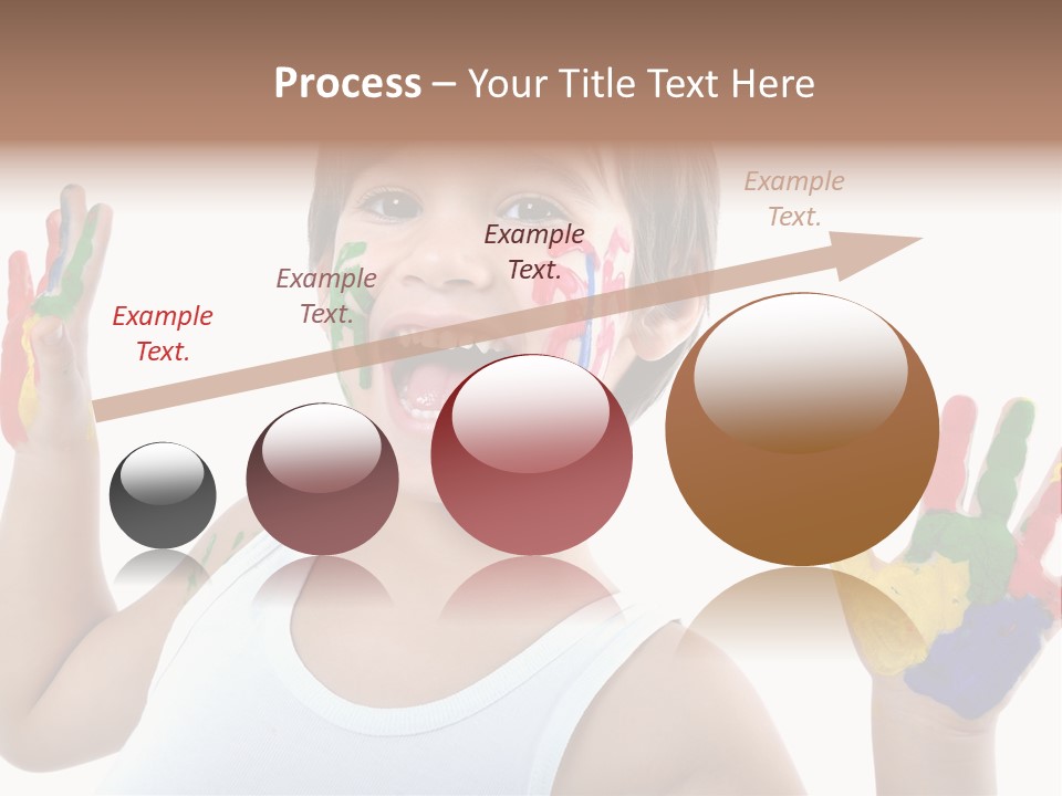 Isolated Hands Colorful PowerPoint Template