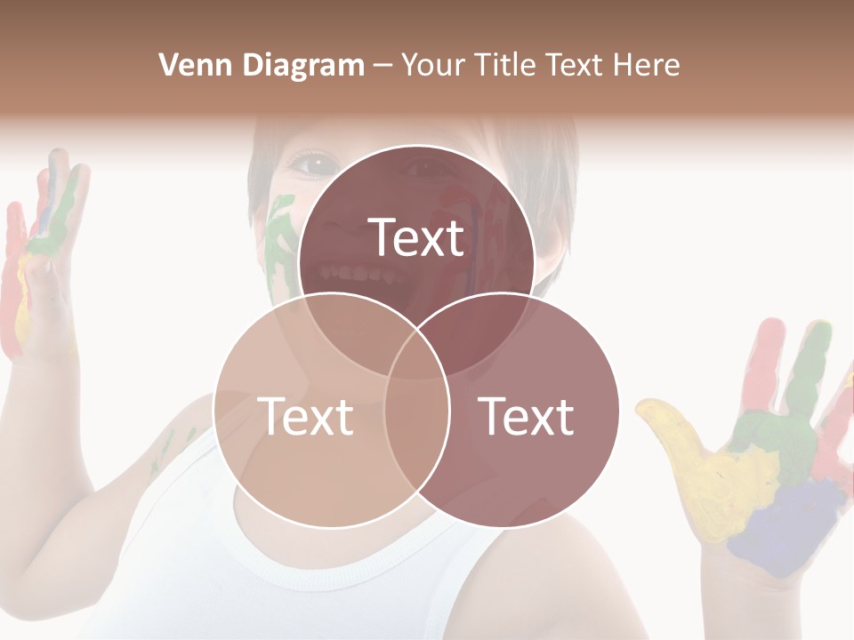 Isolated Hands Colorful PowerPoint Template