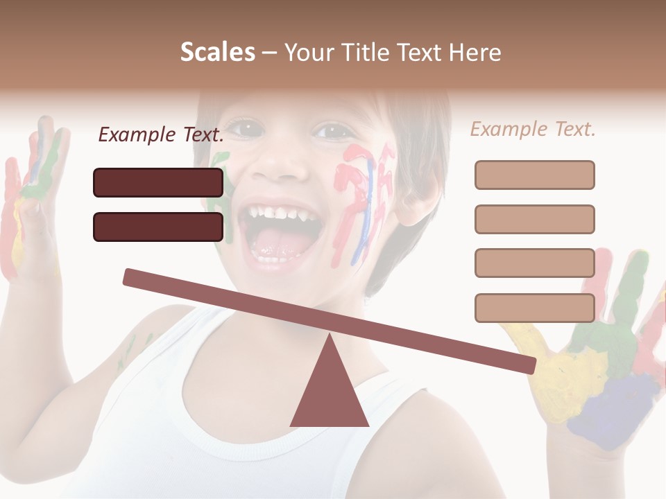 Isolated Hands Colorful PowerPoint Template