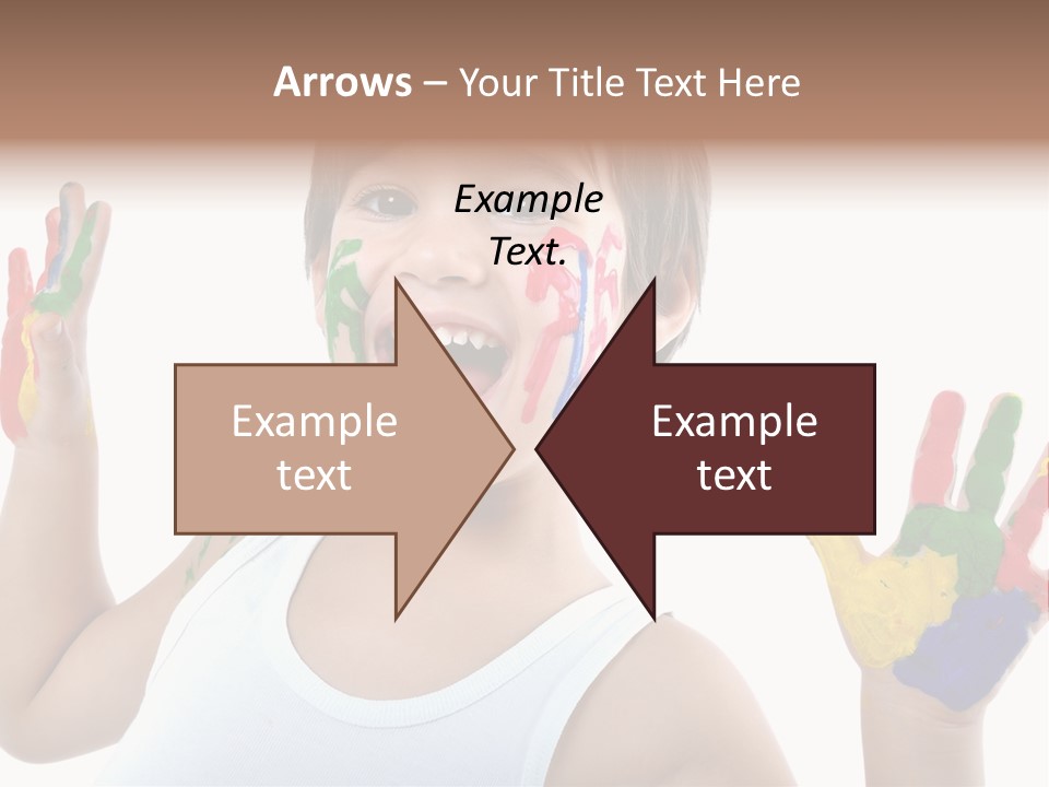 Isolated Hands Colorful PowerPoint Template